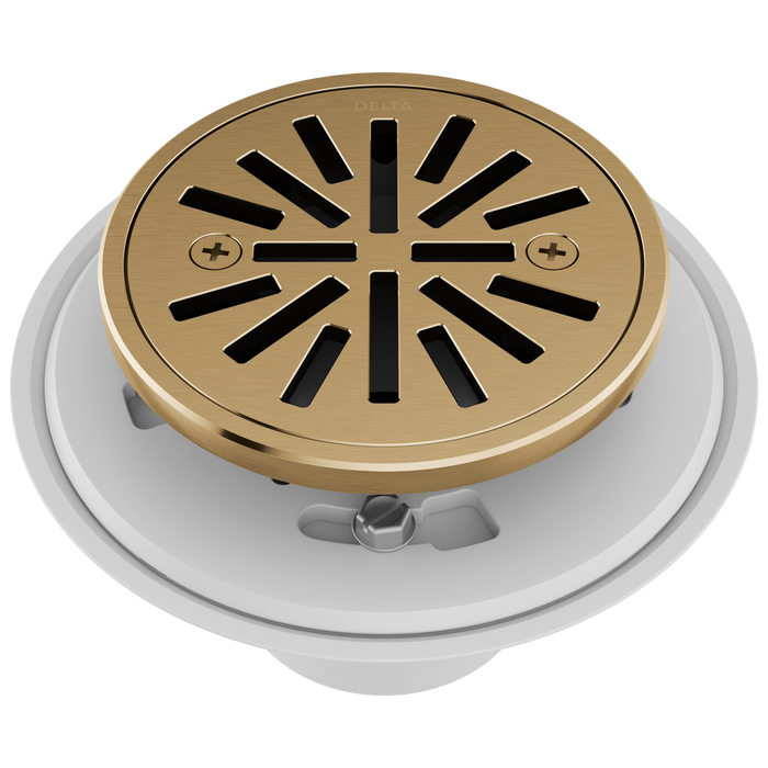 Delta DT061411 4" Tile-In Round Shower Drain, champagne bronze