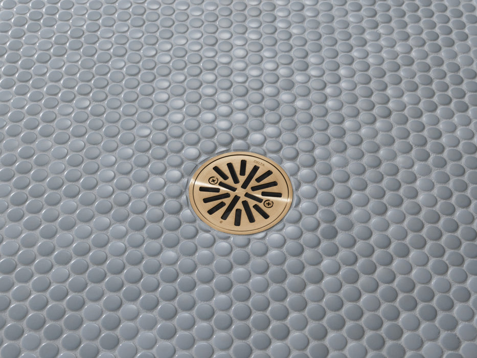Delta DT061411 4" Tile-In Round Shower Drain, champagne bronze - view 3