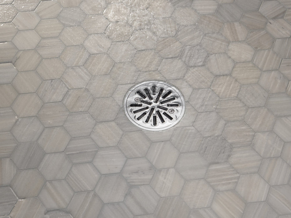 Delta DT061411 4" Tile-In Round Shower Drain, chrome - view 3