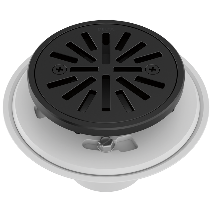 Delta DT061411 4" Tile-In Round Shower Drain, matte black