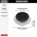 Delta DT061411 4" Tile-In Round Shower Drain, matte black - view 4