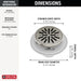 Delta DT061411 4" Tile-In Round Shower Drain, stainless - view 4