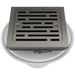 Delta DT062412 4" Tile-In Square Shower Drain, black stainless