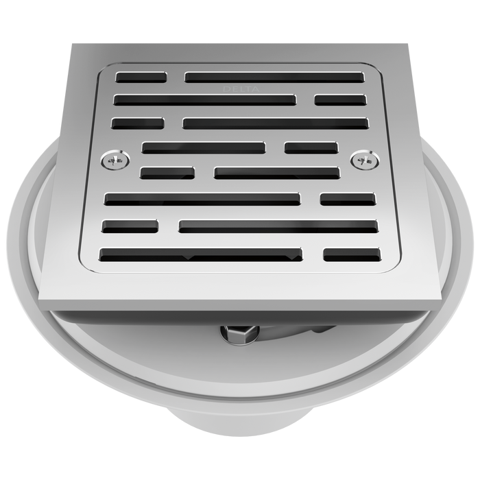 Delta DT062412 4" Tile-In Square Shower Drain, chrome