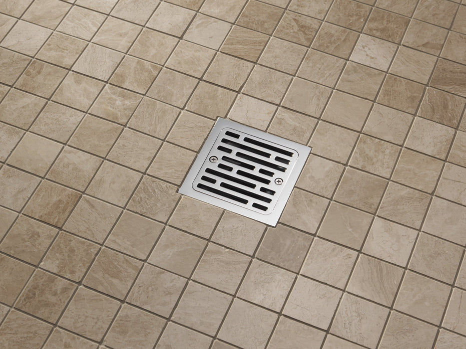 Delta DT062412 4" Tile-In Square Shower Drain, chrome - view 4