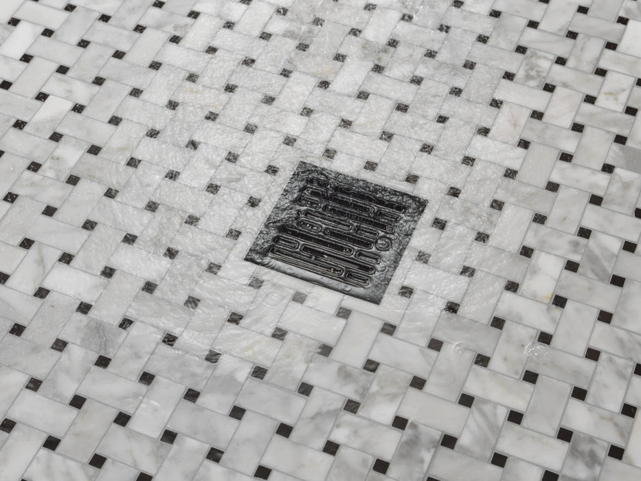Delta DT062412 4" Tile-In Square Shower Drain, matte black - view 2