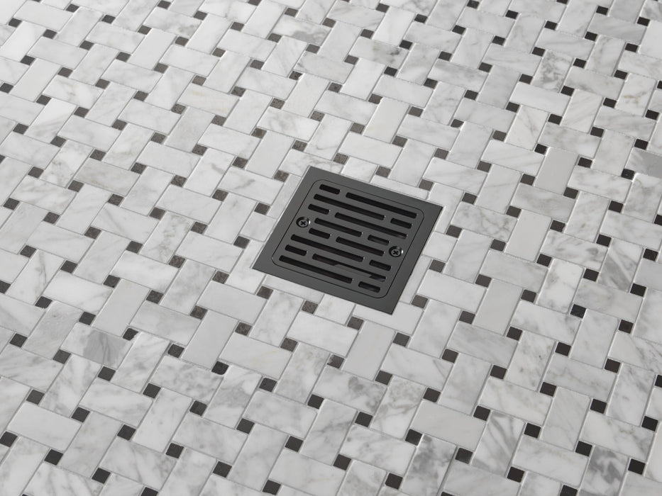 Delta DT062412 4" Tile-In Square Shower Drain, matte black - view 3