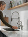 Delta 1930 Contemporary Round Beverage Faucet, black stainless - view 3