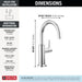 Delta 1930 Contemporary Round Beverage Faucet, chrome - view 2