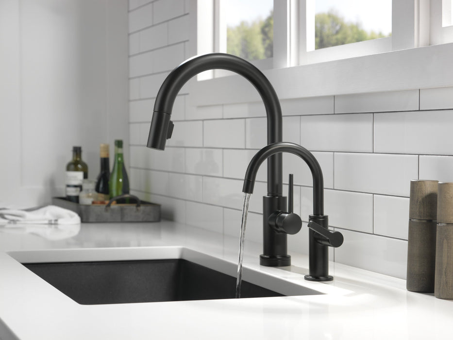Delta 1930 Contemporary Round Beverage Faucet, matte black - view 4