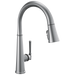Delta Emmeline 9182 Single Handle Pull-Down Kitchen Faucet, lumicoat arctic stainless