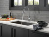 Delta Emmeline 9182 Single Handle Pull-Down Kitchen Faucet, lumicoat arctic stainless - view 4