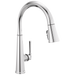 Delta Emmeline 9182 Single Handle Pull-Down Kitchen Faucet, lumicoat chrome