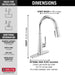 Delta Emmeline 9182 Single Handle Pull-Down Kitchen Faucet, lumicoat chrome - view 3