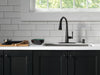 Delta Emmeline 9182 Single Handle Pull-Down Kitchen Faucet, matte black - view 3