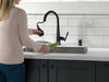 Delta Emmeline 9182 Single Handle Pull-Down Kitchen Faucet, matte black - view 4