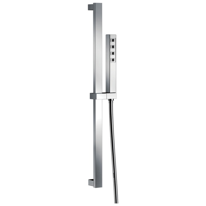 Delta Universal Showering Components 51567 H2OKINETIC Single-Setting Slide Bar Hand Shower, lumicoat chrome