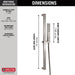 Delta Universal Showering Components 51567 H2OKINETIC Single-Setting Slide Bar Hand Shower, lumicoat stainless - view 3