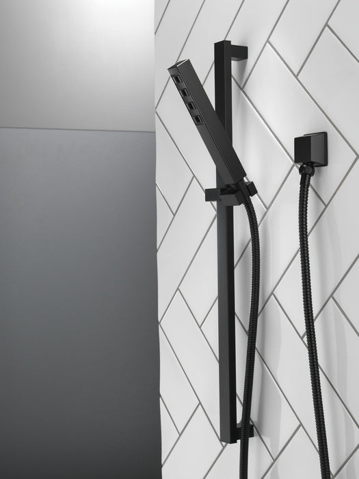 Delta Universal Showering Components 51567 H2OKINETIC Single-Setting Slide Bar Hand Shower, matte black - view 3