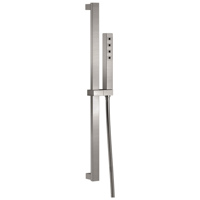 Delta Universal Showering Components 51567 H2OKINETIC Single-Setting Slide Bar Hand Shower, stainless