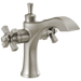 Delta Dorval 857 Two Handle Single Hole Monoblock Bathroom Faucet, stainless