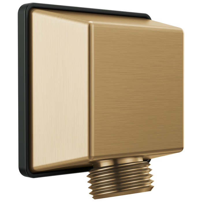 Delta Universal Showering Components 50570 Square Wall Elbow for Hand Shower, lumicoat champagne bronze