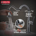 Delta Cassidy 9997 Single Handle Pull-Down Bar/Prep Faucet, lumicoat arctic stainless - view 5