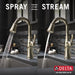 Delta Cassidy 9997 Single Handle Pull-Down Bar/Prep Faucet, lumicoat polished nickel - view 4