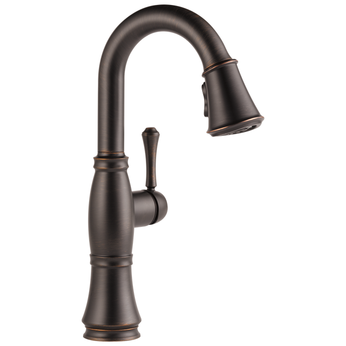 Delta Cassidy 9997 Single Handle Pull-Down Bar/Prep Faucet, venetian bronze
