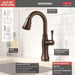 Delta Cassidy 9997 Single Handle Pull-Down Bar/Prep Faucet, venetian bronze - view 5
