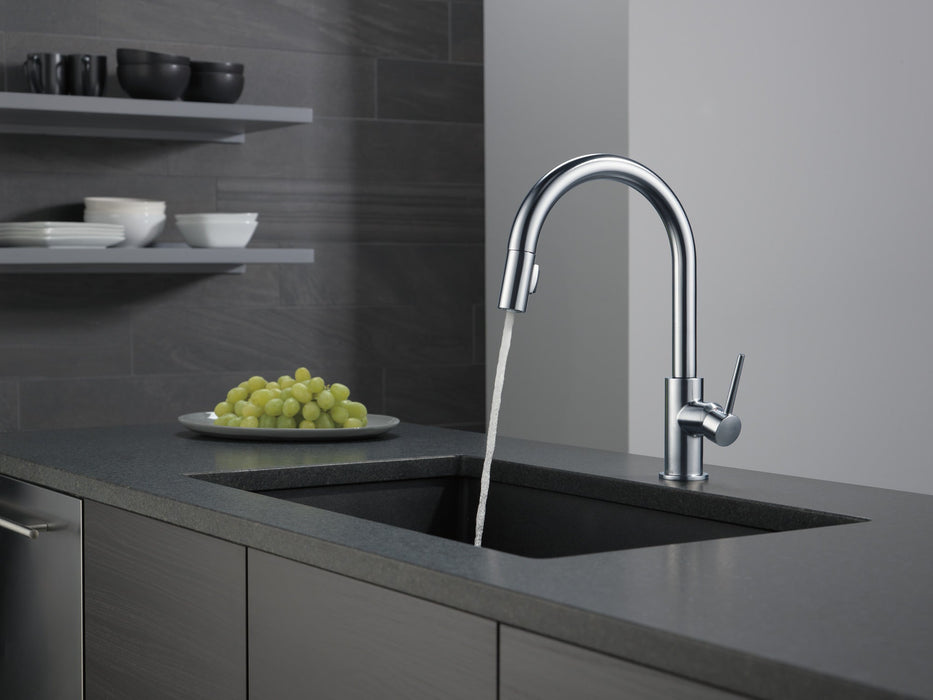 Delta Trinsic 9159 Single Handle Pull-Down Kitchen Limited Swivel, arctic stainless - view 2