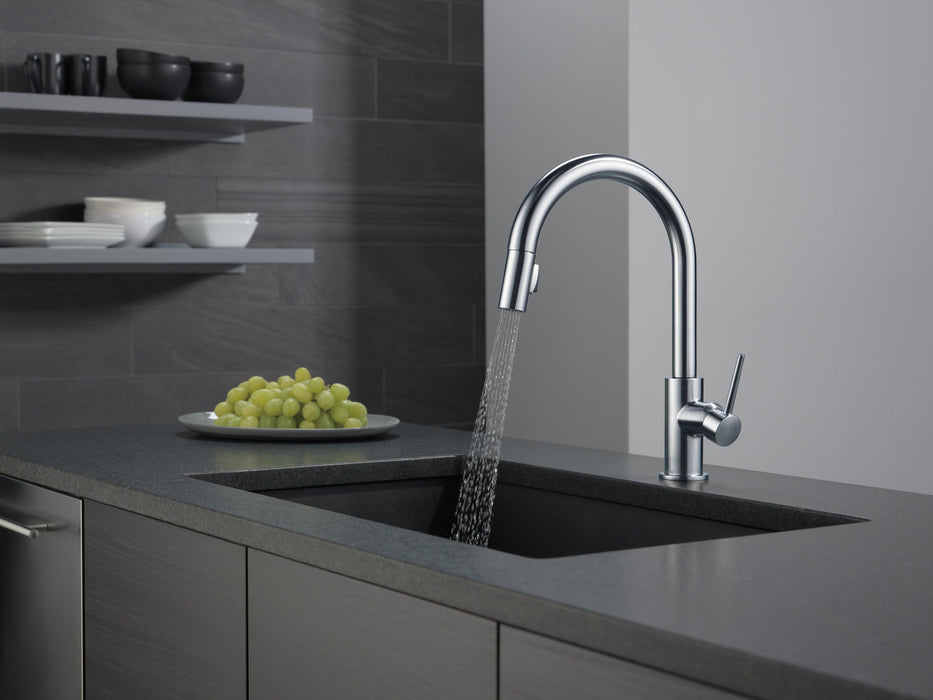 Delta Trinsic 9159 Single Handle Pull-Down Kitchen Limited Swivel, arctic stainless - view 3