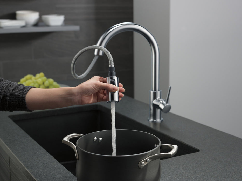 Delta Trinsic 9159 Single Handle Pull-Down Kitchen Limited Swivel, arctic stainless - view 4
