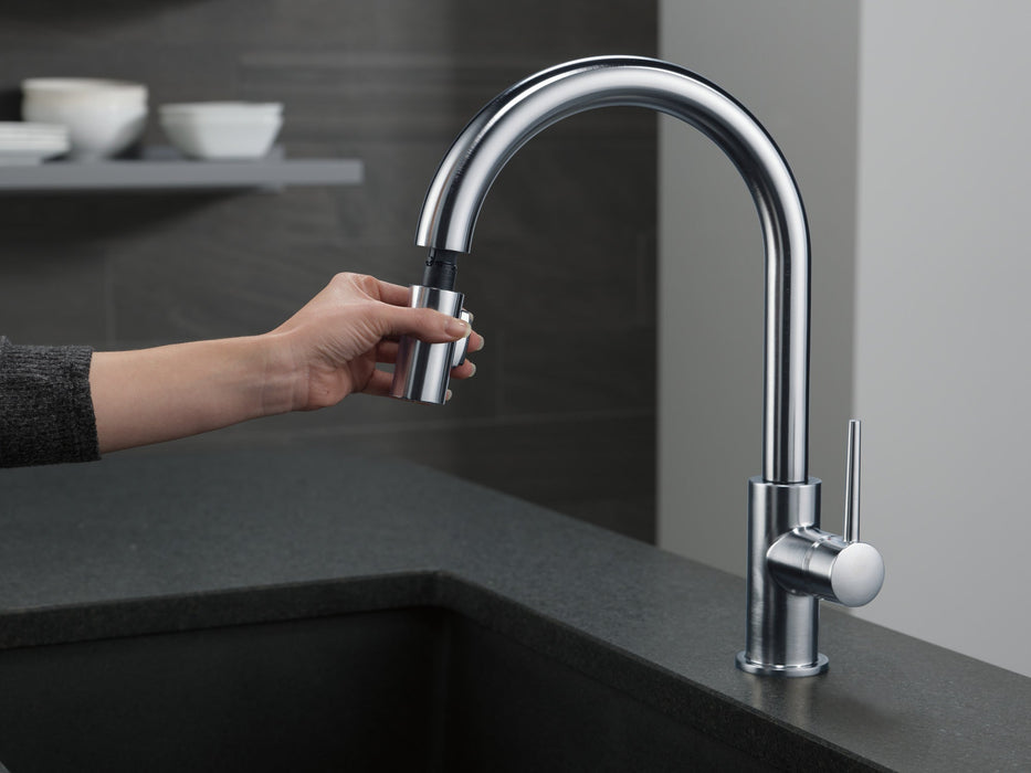 Delta Trinsic 9159 Single Handle Pull-Down Kitchen Limited Swivel, arctic stainless - view 5