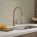 Delta Trinsic 9159 Single Handle Pull-Down Kitchen Limited Swivel, champagne bronze - view 3