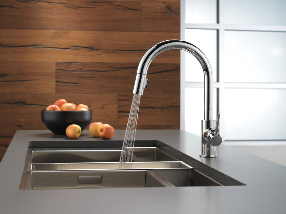 Delta Trinsic 9159 Single Handle Pull-Down Kitchen Limited Swivel