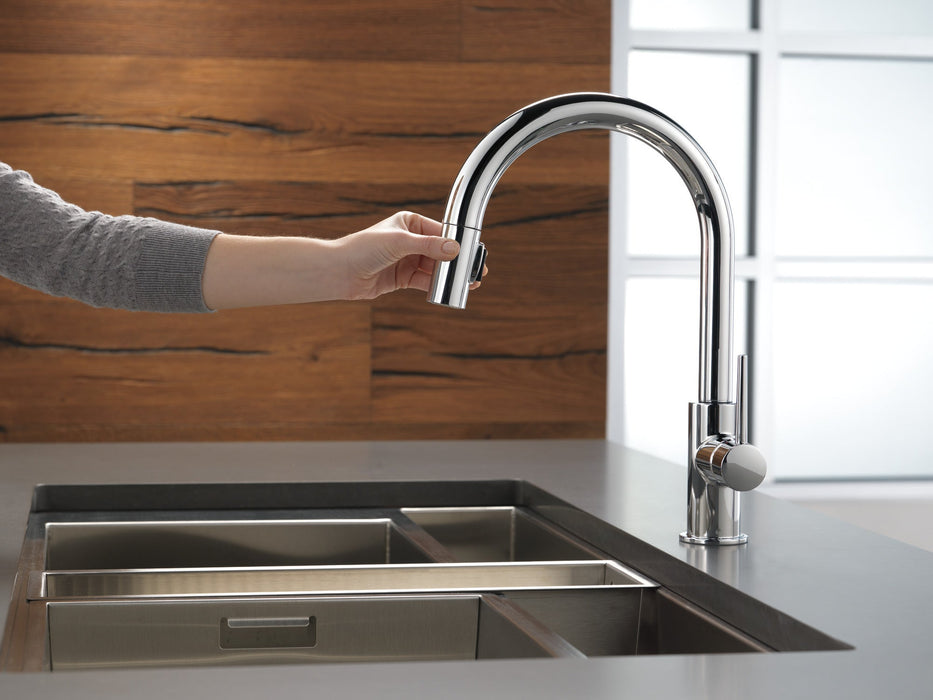 Delta Trinsic 9159 Single Handle Pull-Down Kitchen Limited Swivel