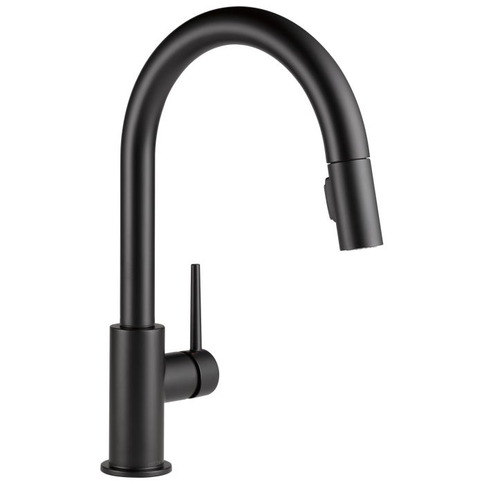 Delta Trinsic 9159 Single Handle Pull-Down Kitchen Limited Swivel, matte black