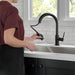 Delta Trinsic 9159 Single Handle Pull-Down Kitchen Limited Swivel, matte black - view 4