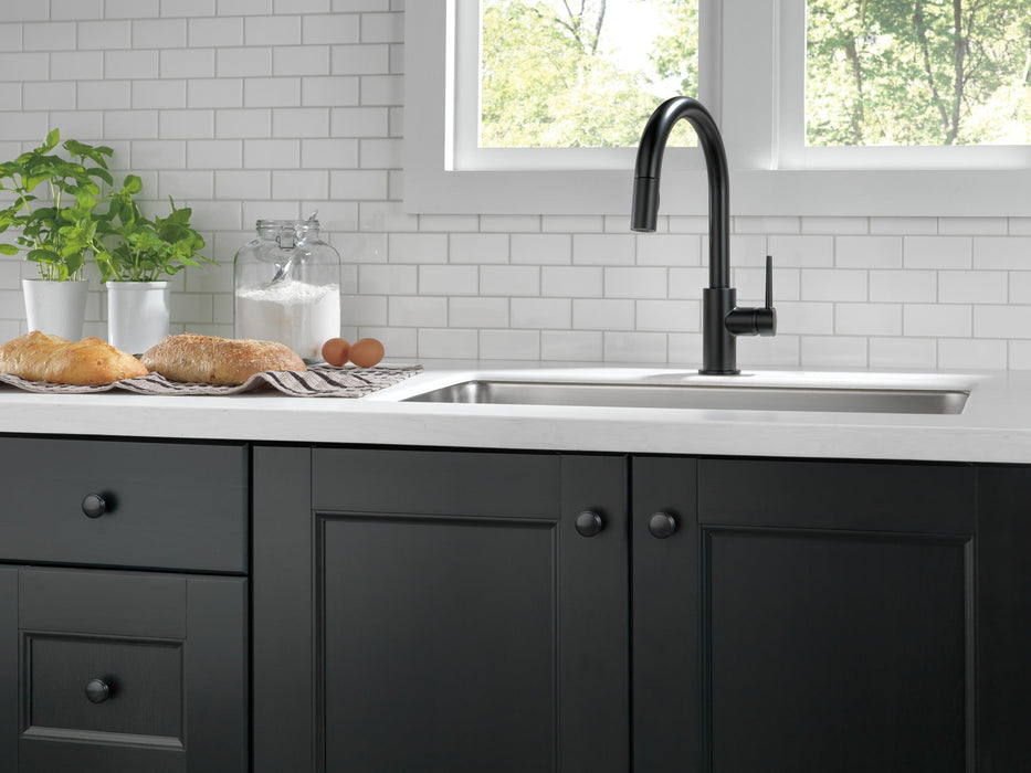 Delta Trinsic 9159 Single Handle Pull-Down Kitchen Limited Swivel, matte black - view 5