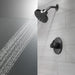 Delta Universal Showering Components 52688 H2OKINETIC 3-Setting Raincan Shower Head, matte black - view 5