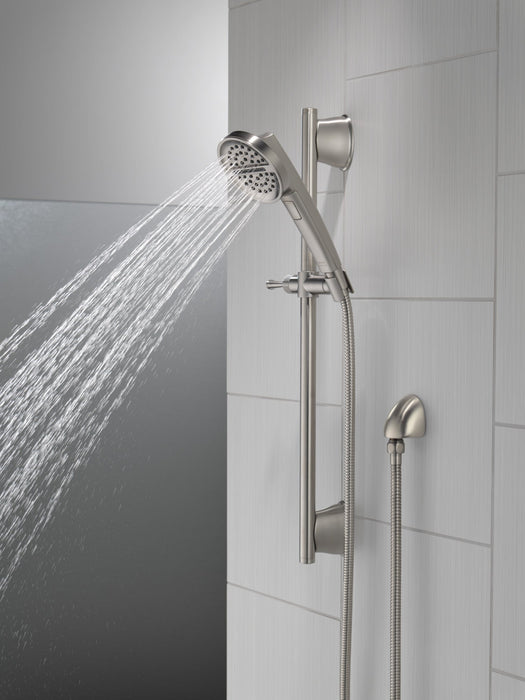 Delta Universal Showering Components 51386 3-Setting Slide Bar Handshower, lumicoat stainless - view 3