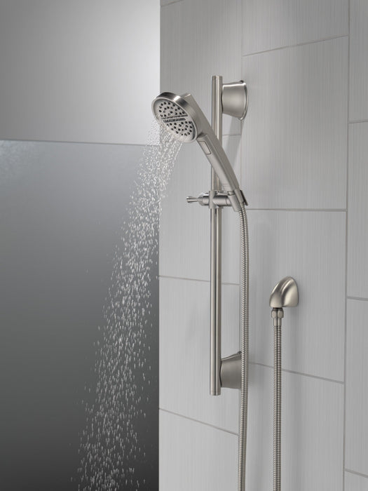 Delta Universal Showering Components 51386 3-Setting Slide Bar Handshower, lumicoat stainless - view 4