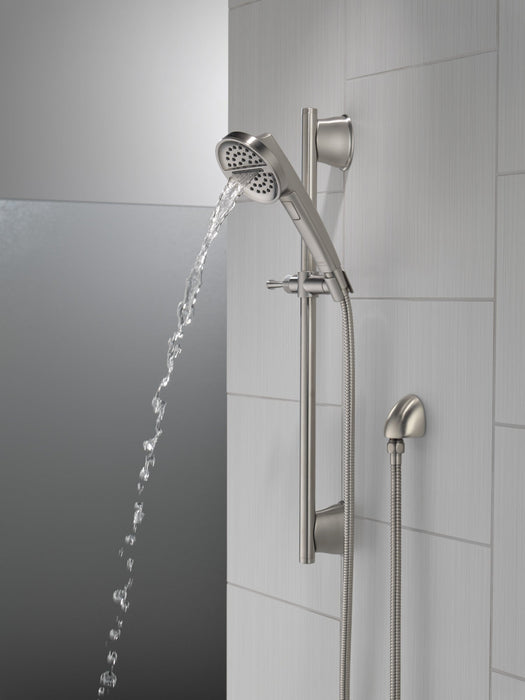Delta Universal Showering Components 51386 3-Setting Slide Bar Handshower, lumicoat stainless - view 5