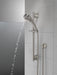 Delta Universal Showering Components 51386 3-Setting Slide Bar Handshower, lumicoat stainless - view 5