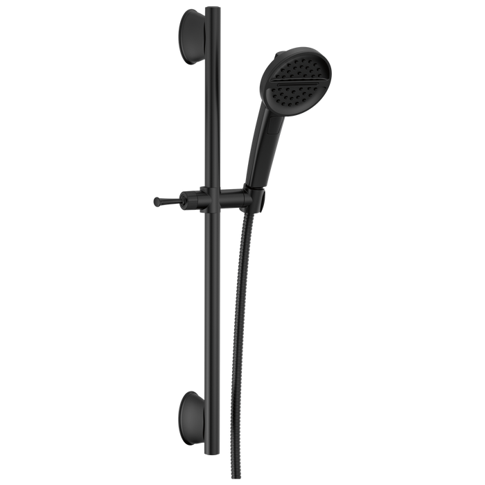 Delta Universal Showering Components 51386 3-Setting Slide Bar Handshower, matte black