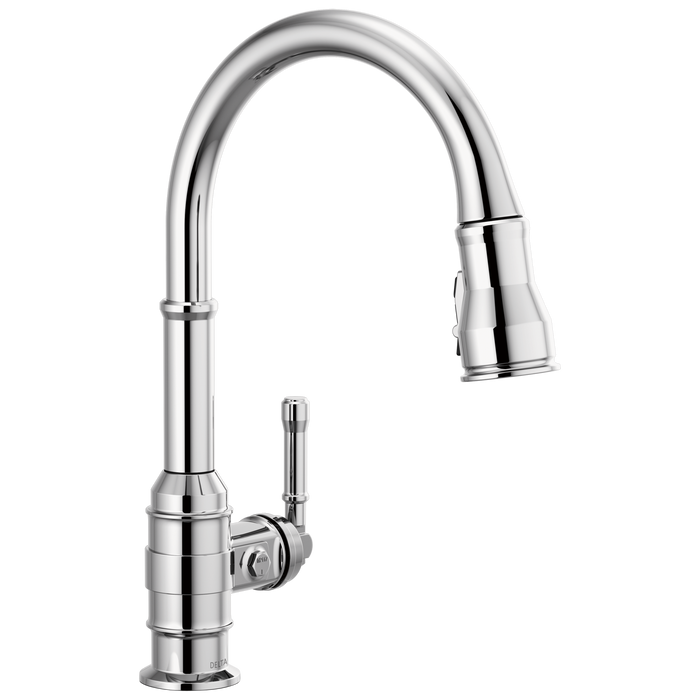 Delta Broderick 9190 Single Handle Pull-Down Kitchen Faucet, chrome