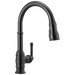 Delta Broderick 9190 Single Handle Pull-Down Kitchen Faucet, matte black