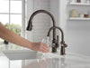 Delta Broderick 9190 Single Handle Pull-Down Kitchen Faucet, venetian bronze - view 5