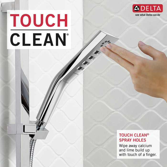 Delta Universal Showering Components 51799 H2OKINETIC 3-Setting Slide Bar Hand Shower, chrome - view 3